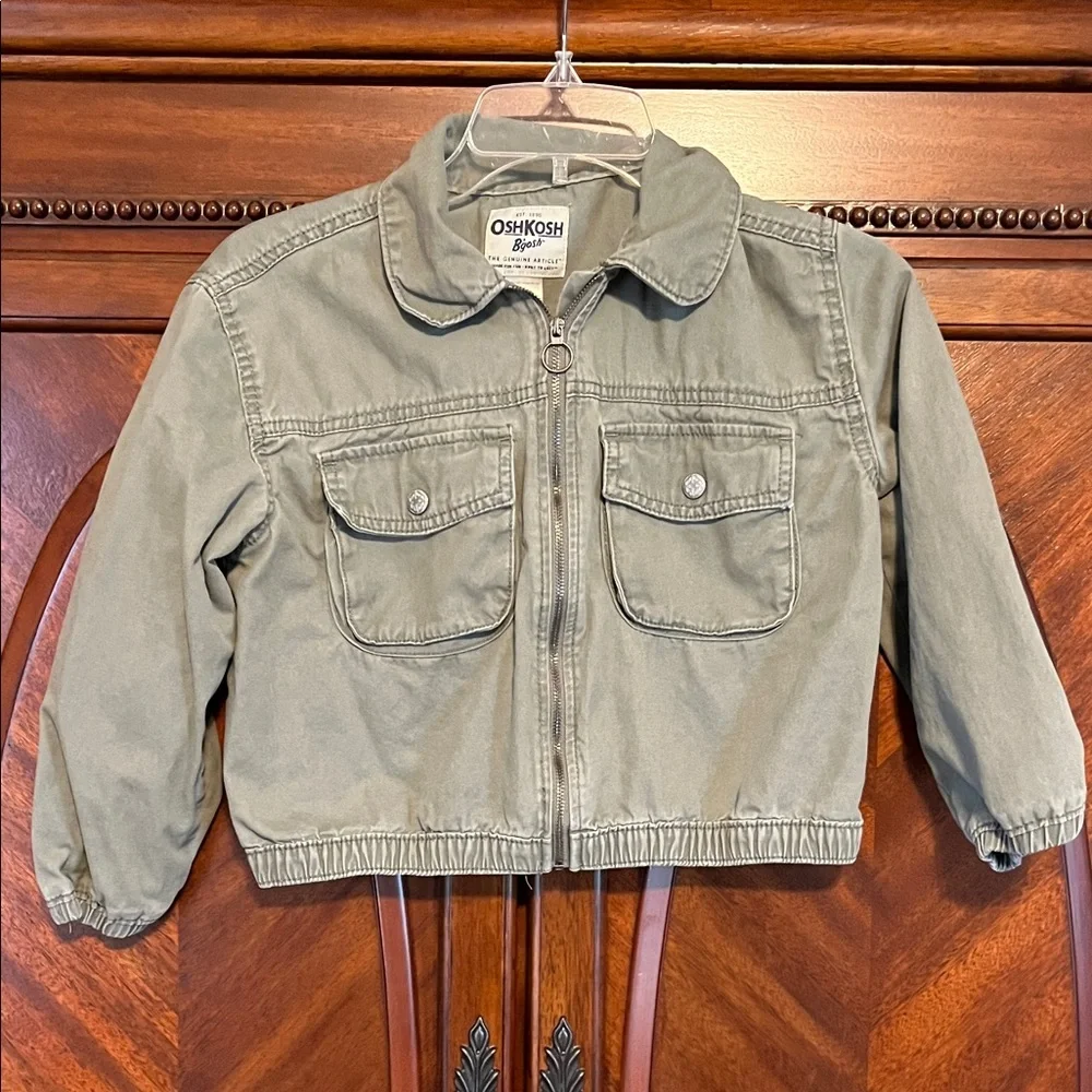 OshKosh B'gosh Girl’s Khaki Crop Jacket